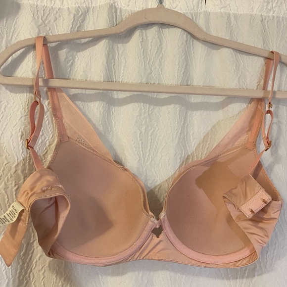 Aerie blush Real Power Plunge bra with rose gold hardware - Picture 4 of 7